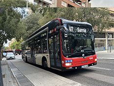 Barcelona v7 bus line route map