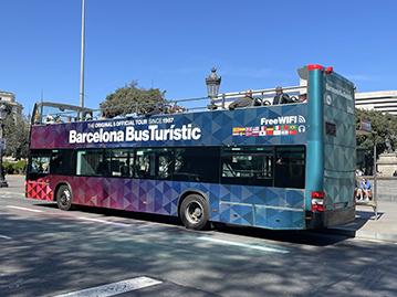 tourist buses of Barcelona