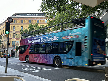 tourist bus in Barcelona