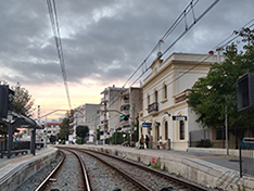 Barceloa train R1 line