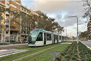 tram Sicilia Barcelona stop