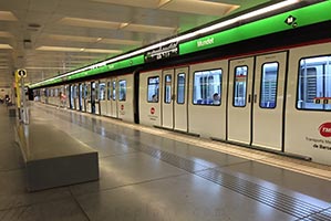 Barcelona Mundet metro stop