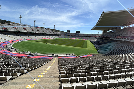 Barcelona estadio Montjuic metro