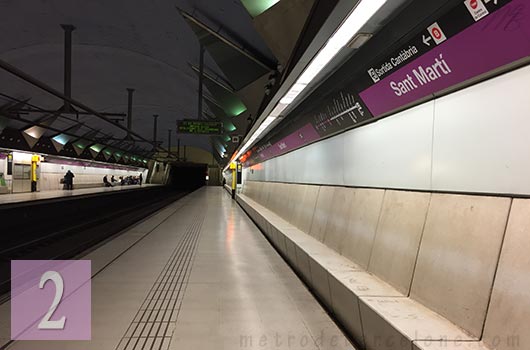 Barcelona metro Sant Marti