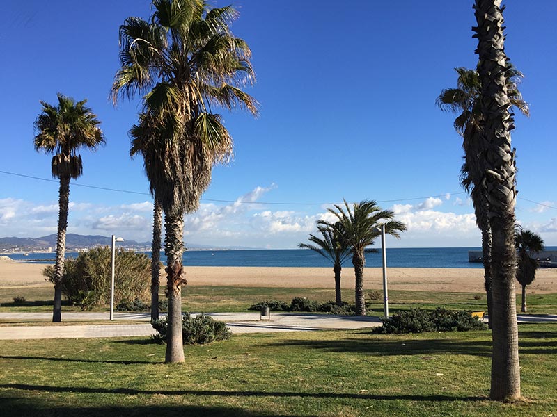 Barcelone plage Sant Adria