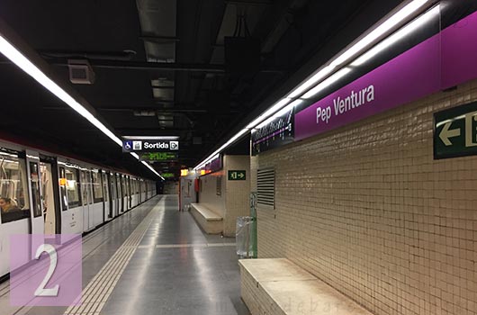 Barcelone métro Pep Ventura