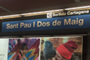 metro Sant Pau Dos de Maig Barcelone