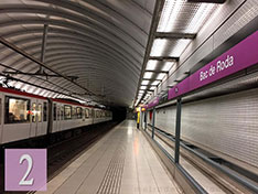 Barcelone métro plan ligne 2